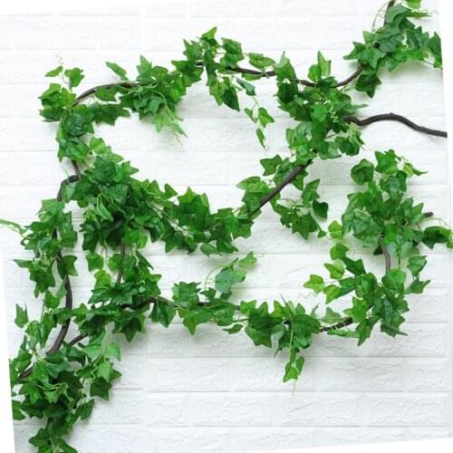 Artificial Plant Flower Rattan Vine Wall Fake Leaves Garland Hanging Wall for Wedding Decoration Garden Home Decor Accessories