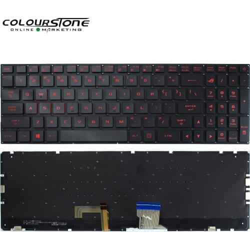 US Laptop keyboard For Asus Rog Strix GL702VI 0KNB0-6619US00 V156262HS1 English Notebook Black Keyboard With Backlit