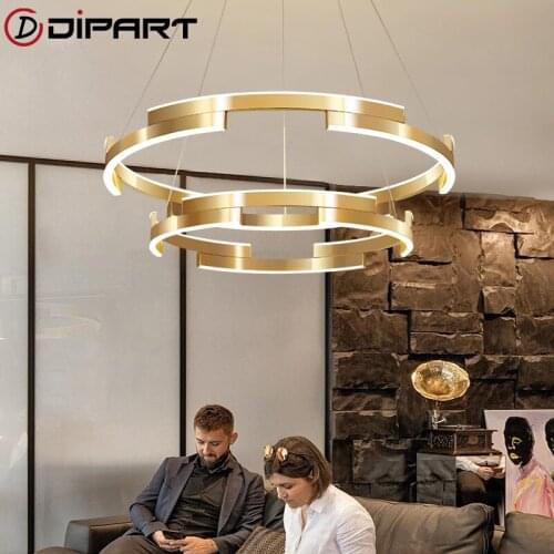 Nordic Chandelier modern style lamp master bedroom study ceiling lamp gold LED lamp living room household lamp
