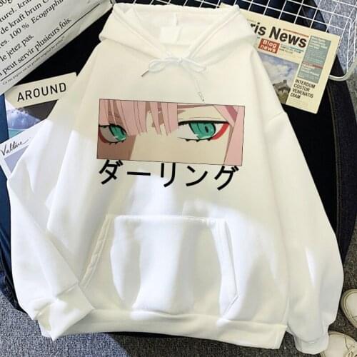 Darling In The Franxx Cute Hoodies Winter Clothes Women Clothing Harajuku Long Sleeve Japanese Anime Kawaii Zero TWO Pullovers