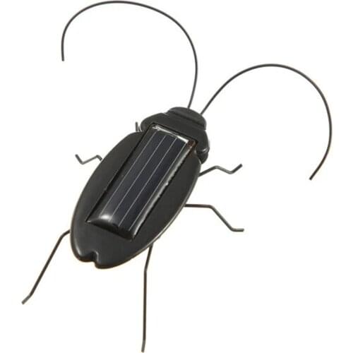 Mini Portable Solar Toy Cockroach With Solar Panel Educational Solar Powered Cockroach Toy Gadget Gift Fantastic Toy