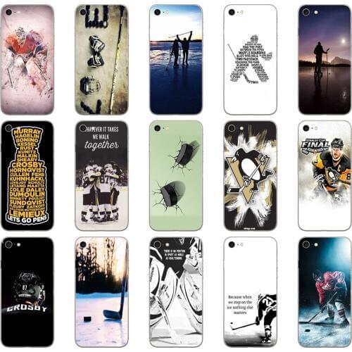 39DD I love ICE Hockey Soft Silicone Cover Case for iphone 5 5s se 6 6s 8 plus 7 7 Plus X XS SR MAX case