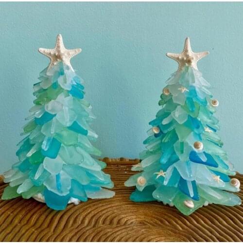 Window Mini Christmas Tree Handmade Christmas Pendant Desktop Small Christmas Tree Decorations Home Party Decoration Accessories
