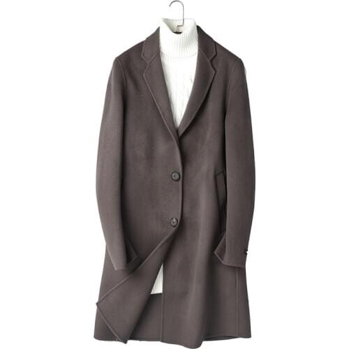 Autumn Winter Coat Men 100% Wool Jacket Double-sided Woolen Coats Mens Jacket and Coat Abrigo Hombre P-S8181Z ZL867