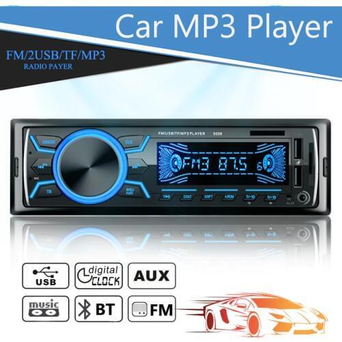 Support USB/TF card reader FM Radio Function Support Fast Charge Dual USB Bluetooth Car MP3 Player New Arrival