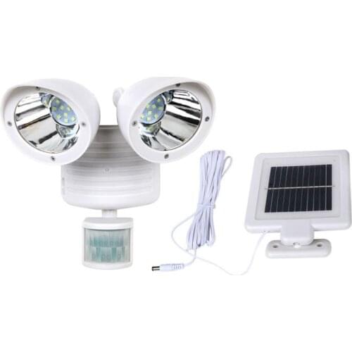 22 LED Dual Security Detector Solar Spot Light Motion Sensor Outdoor Floodlights Waterproof Solar Spot LampWall Spotlights