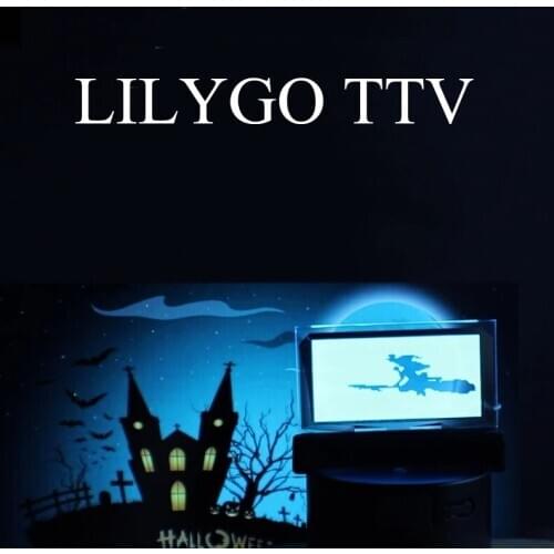 LILYGO TTV transparent screen OLED infrared remote control programmable mini TV ESP32 for Arduinos micropython programming