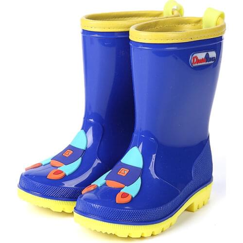 Children Boots for Girls Boys Kids Cartoon Rainboots Candy Color Rain Boot Waterproof Shoes Four Seasons Infants Girls Rainboots