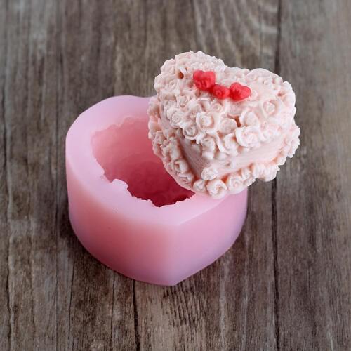 Silicone Soap Mold 3D Jewelry Box Shape Craft Mould DIY Resin Handmade Decorating Tool