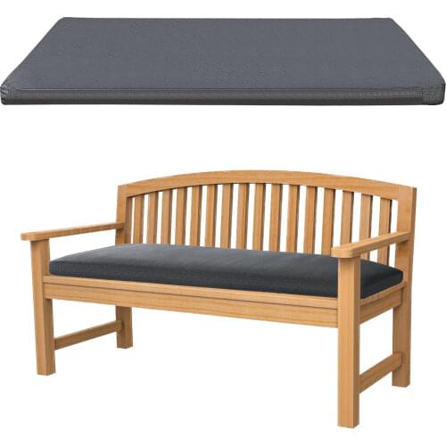 Bench Swing Cushion with Fixation String Rectangular Waterproof Thick Non-Slip Patio Furniture Settee Pad for Outdoor AA