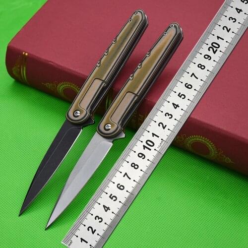 New Hot Sale D2 Steel Folding Knife Knives Damascus Blade Sharp Outdoor Hiking Hunting Camp Mini Daily Carry Gadget EDC Tools