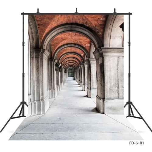 Vintage Brick Arch Passage Photo Background Vinyl Cloth Backdrop Photography Props for Children Baby Portrait Pets Photobooth