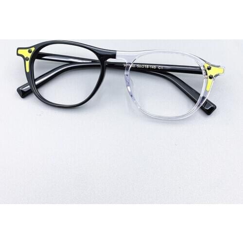Vintage Pilot Glasses Frame Men Acetate Transparent Clear Round Eye Glasses Women Optical Prescription Eyeglasses Frames Eyewear