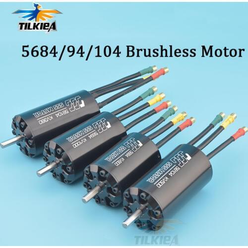 High Power 8400W/12000W/14000W SSS 5684 5694 56104 56123 Motor 230KV to 1700KV Brushless Motor 6 Poles For RC Marine Boats