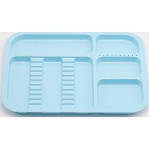 1Pcs Dental Clinic Item Divided Separate Type Tray Plastic Instrument Autoclavable