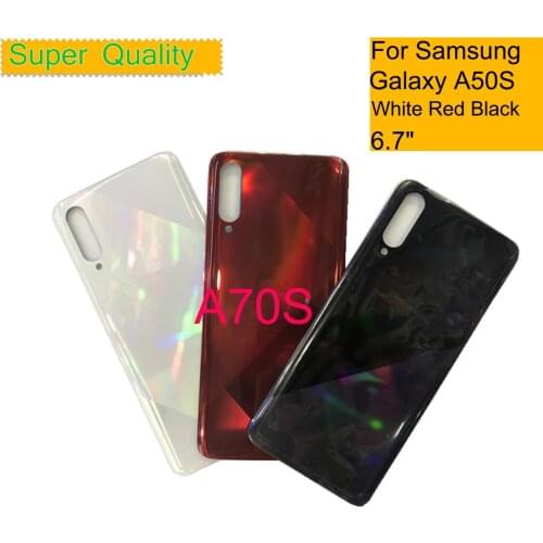 10Pcs/Lot For Samsung Galaxy A70S A707FN A707F A707 Housing Back Cover Case Rear Battery Door Chassis Housing Replacement