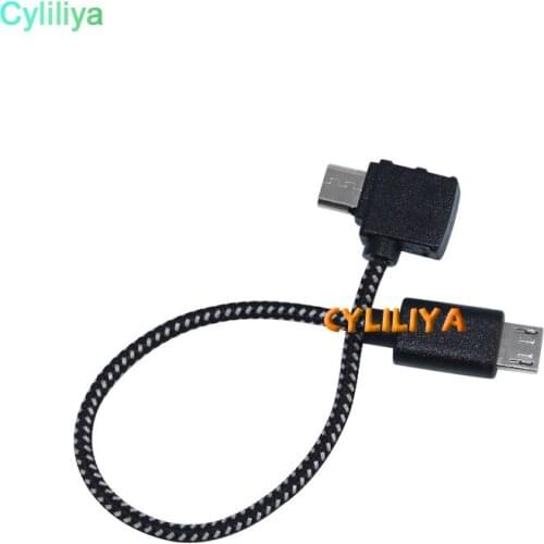 100pcs Micro USB Type C Cable for DJI SPARK MAVIC PRO drone For DJI Mavic Part4 RC Cable Reverse Micro USB connector