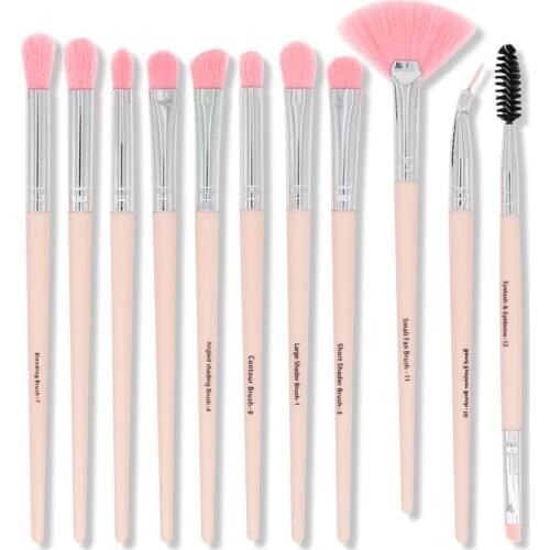 12 Pcs Makeup Brushes Tool Set Cosmetic Powder Eye Shadow Foundation Blush Blending Beauty Make Up Brush Maquiagem