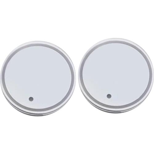 2pcs LED Car Cup Holder Lights Coaster for Multicolor Changing USB Charging Mat