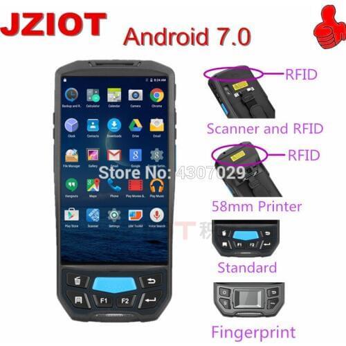 5 inch Android tablet PDA with 1D scanner Handheld barcode data collector support wifi, 4G POS machine