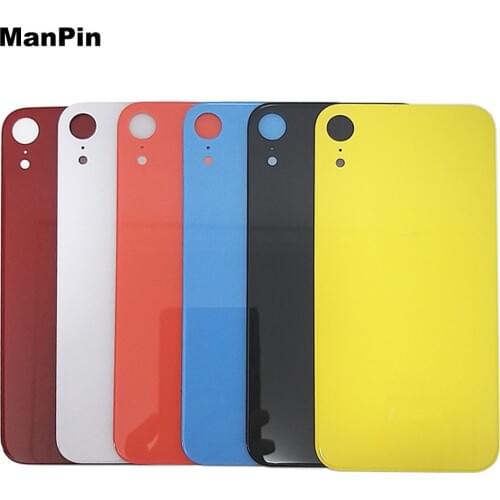 5pcs/Lot for iPhone XR LCD Touch Screen Back Glass Battery Door Cover Housings Case Big Hole Mobile Phone Replace Parts Repair