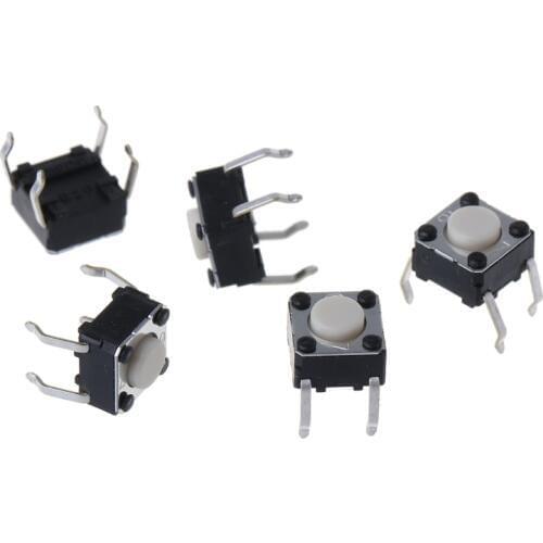 5Pcs Mouse Micro Switch for Logitech M185 M215 G300 G402 G602 M570 6x6x4.3mm