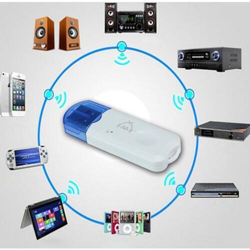 Usb Audio Receiver Audio Stick With Microphone Call Usb Port Aux Dual Output Two In One Plug And Play