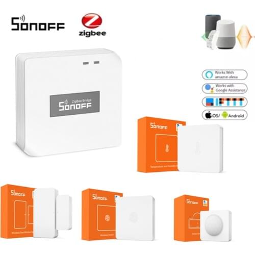 SONOFF Zigbee ZBBridge RF 433 / Wireless Switch Temperature/Motion/Door Window Smart Sensor Zigbee 3 Work With Alexa Google Home