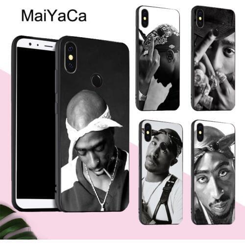 MaiYaCa 2pac Tupac Shakur Rap Rapper Case For POCO X3 F2 Pro Case For Redmi Note 8 Pro 8T 7 9 9S 9A 9C For Mi Note 10 Lite A3