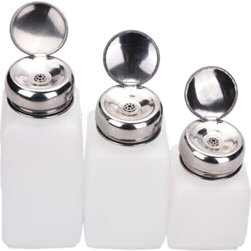 100ml/200ml/250ml Dispenser Pumping Bottle Liquid Alcohol Press Nail Polish Remover Dispenser Pumping Bottle color