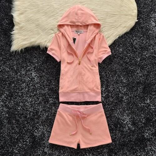 Juicy Coconut Brand Fashion Slim Pleated Skirt Women Velvet Bright Casual Tracksuits Sportswear Suit Tennis Yoga