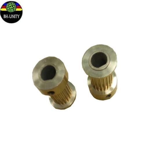 Good price inkjet printer spare parts copper gear for wit-color 2000 3000 860 smart 9000 9100 9200 printers motor belt pulley