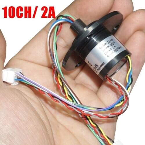 10Channel 2A 22mm Slip Ring Rotate Dining Table Slip Ring Electric Collector Rings