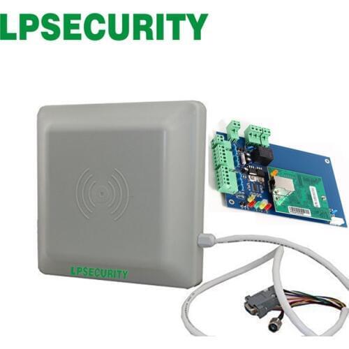 LPSECURITY MAX 6m Long range passive rfid uhf reader WG26 with door access controller board panel
