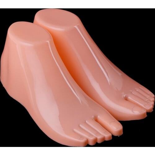 1 Pair Female Feet Mannequin Model For Foot Thong Style Sandal Shoe Sock Display