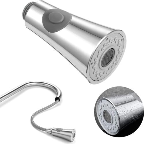 Kitchen Pull Out Faucet Sprayer Plating Nozzle Bathroom Basin Sink Shower Spray Head Water Tap Faucet Universal 1/2" Connection