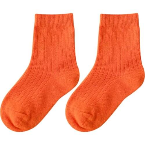 2 Pairs / lot New Spring Children Socks Cotton Candy Colors Fashion Boys Girls Socks 1-12 Year Kids Socks