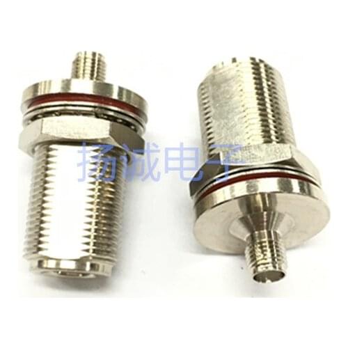 All Copper N-SMA-KKY RF Adapter L16 N Head Female to SMA Female Panel Fixed Waterproof Adapter