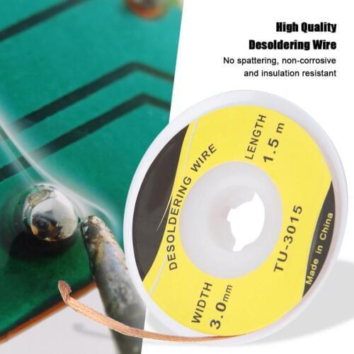 Desoldering wire 1.5m 3.0mm BGA Solder Wick Desoldering Braid Wire PCB Solder Remover Soldering tools