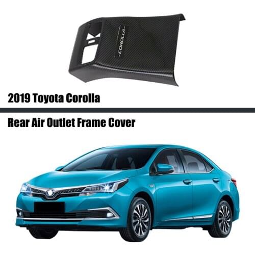 For Toyota Corolla 2019 2020 2021 Armrest Frame Anti-dirty Car Interior Decoration Rear Air Outlet Trim ABS Parts Accessories
