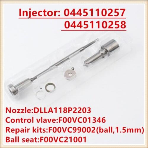Diesel injection repair kits 0445110257 injector full gasket set 0445110258 seal kits 0445110257 0445110258 OVERHAUL KITs