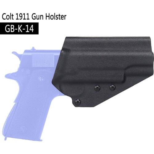 Tactical OWB Kydex 1911 Gun Holster Waistband Carry Pistol Case for Colt 1911 K Sheath Belt Clip Drop Thigh Holster QLS 19 22