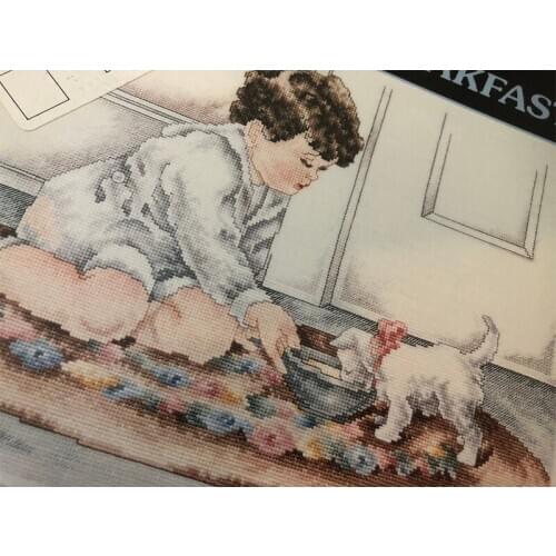 2020 Manufacturer Embroidery Kittys Breakfast Cross Stitch Patterns Cats with 100% Cotton Floss & Free Shipping for Home Decor