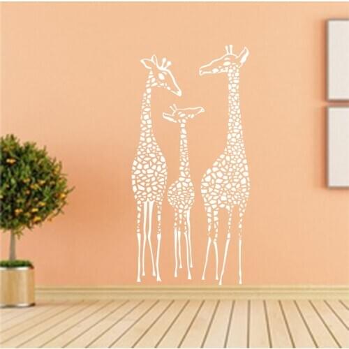 Giraffe Nursery Vinyl Wall Sticker Safari Animal Pattern Kindergarten Baby Kids Bedroom Fashion Home Decoration Painting SP-155