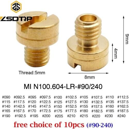 ZSDTRP 10pcs #90-240 Carburetor Main Jet Kit Set Replacement For HSR HS RS TM VM Motorcycle Carburetor