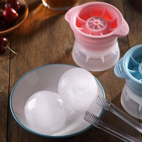 1PCS Silicone Sphere Ice Cube Mold DIY Home Bar Party Cocktail Use Sphere Round Ball Ice Cube Makers Kitchen Ice Cream Moulds