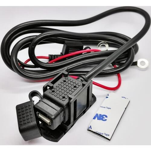 12V-24V 2.1A Motorcycle Waterproof USB Charger for Cell Phones GPS and Tablet