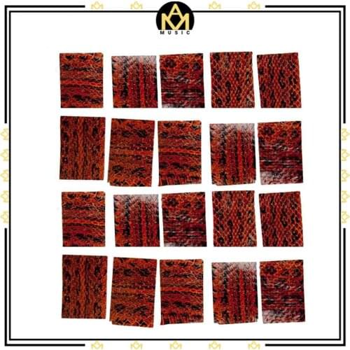 20 PCS Bow Skin Snake Skin Leather For Wrapping Violin 2.5x3.5cm Bow Skin Violin Parts Accessories New
