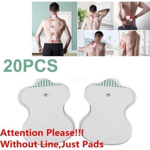 20 Pcs White Electrode Pads Massager Tools For Tens Acupuncture Digital Therapy Machine