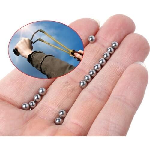 2021 Top 1 Bag Slingshot Steel Bead 4mm Beads Professional Catapult Outdoor Hunting Shooting Powerful 100pcs Supplies